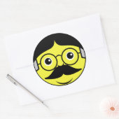 ウエスタン顔 ラウンドシール (封筒)