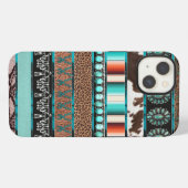 ウエスタン風のスマホケース iPhoneケース (裏面横)