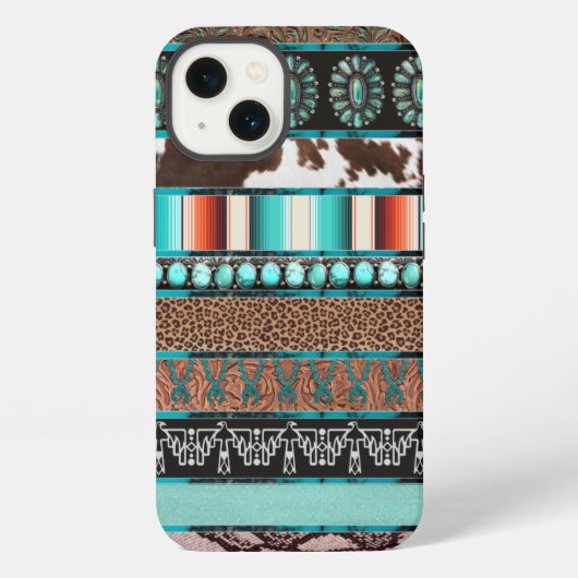 ウエスタン風のスマホケース iPhoneケース (裏面)