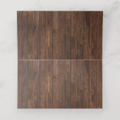 ウエスタン風 フォールディング シャワー席 結婚式 座席カード プレイスカード (内部開封)