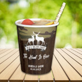 ウエスタン鹿 ハント終了 ウェディング 紙コップ