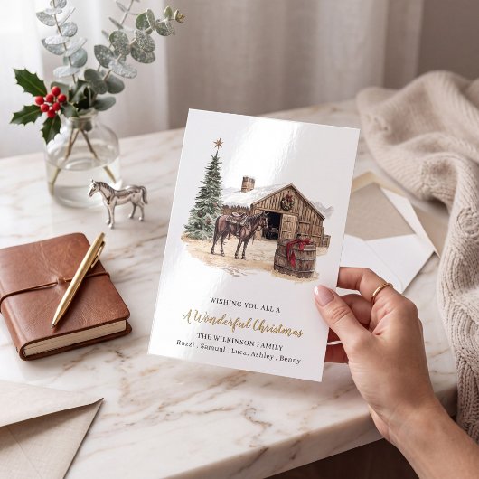 ウエスタン・バーン・クリスマスカード シーズンカード