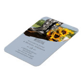 ウエスタン・ブーツ・素朴サンフ結婚ラワーズ マグネット (左側)