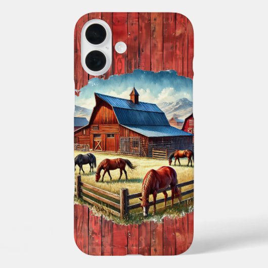 ウエスタン+ホースラバー牧場 Case-Mate iPhoneケース (裏面)