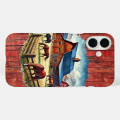 ウエスタン+ホースラバー牧場 Case-Mate iPhoneケース (裏面 (横))