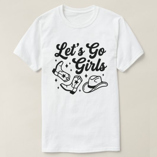 ウエスタン+レッツゴーガールズ+バチェラーTシャツ Tシャツ (デザイン正面)