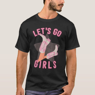 ウエスタン Let's Go Girls ブライダル バチェロレッテ パーティー M Tシャツ