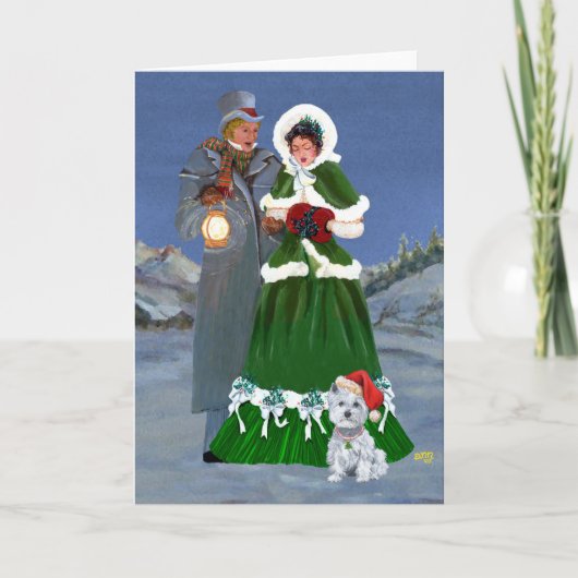 ウエスティと家族のクリスマスキャロル シーズンカード (正面)