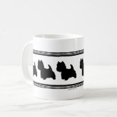 ウエスティのシルエット コーヒーマグカップ (正面左)