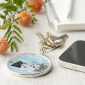 ウエスティー＆スコッティの冬物語 キーホルダー (側面)