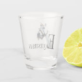 ウエステリアン・ユニコーン側のアイショット・ガラス ショットグラス (裏面)