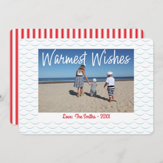 ウエストウィッシュビーチコースタルホリデーフォトカード シーズンカード (正面/裏面)