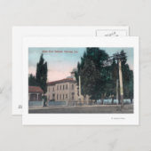 ウエストエンドスクールの外観 ポストカード (正面/裏面)