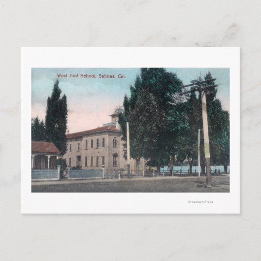 ウエストエンドスクールの外観 ポストカード (正面)