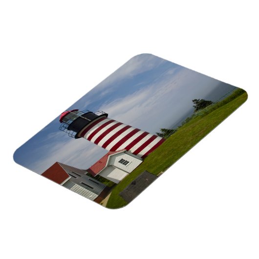 ウエストクードディヘッドライトハウス州パークザザ マグネット (左側)