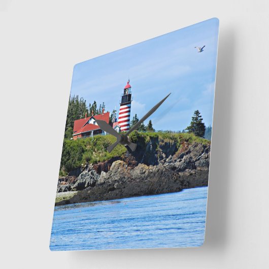 ウエストクードディヘッドライトハウス、メイン スクエア壁時計 (傾斜)