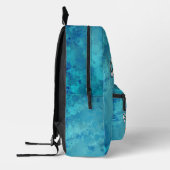 ウエストコーストシェルバックパック – コーラルブルー プリントバックパック (左)
