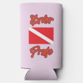 ウエストコーストレズビアンプライドダイバー スリム缶クーラー (裏面)