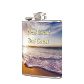 ウエストコースト最高のコースト – ビーチ フラスク (左)