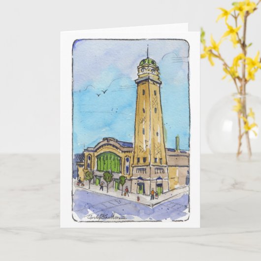 ウエストサイドマーケット折り畳みグリーティングカード カード (黄色い花)