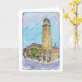 ウエストサイドマーケット折り畳みグリーティングカード カード (黄色い花)