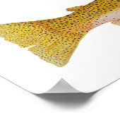 ウエストスロープカットスロートの水色 ポスター (角)