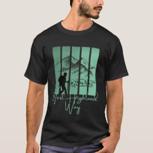 ウエストハイランドウェイスコットランドエディンバラアバディーンロック Tシャツ