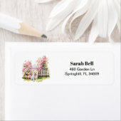 ウエストハイランドテリアウェスティーフローラ差出人住所 ラベル (インサイチュ)