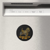 ウエストハイランドテリアドッグシルエットおもしろいハロウィーン マグネット (インサイチュ (食洗機))