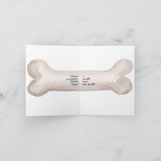 ウエストハイランドテリアドッグ誕生日 シーズンカード (内部)