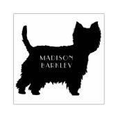 ウエストハイランドテリアードッグパピーウェスティー ラバースタンプ (インプリント)