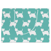 ウエストハイランドテリアードッグパピーウェスティー ラージペーパーバッグ (正面)