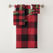 ウエストハイランドドッグサンタハットバッファロープレイド バスタオルセット (インサイチュ)