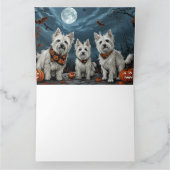 ウエストハイランドハロウィン不気味ン カード (内部)