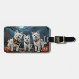 ウエストハイランドハロウィン不気味ン ラゲッジタグ