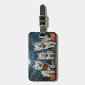 ウエストハイランドハロウィン不気味ン ラゲッジタグ (正面縦)