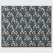 ウエストハイランドハロウィン不気味ン ラッピングペーパー (フラット)