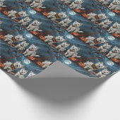 ウエストハイランドハロウィン不気味ン ラッピングペーパー (角)