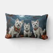 ウエストハイランドハロウィン不気味ン ランバークッション (裏面)