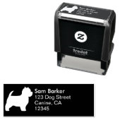 ウエストハイランドホワイトテリアウェスティー差出人住所 セルフインキングスタンプ (インサイチュ)