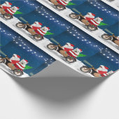 ウエストハイランドホワイトテリアクリスマスサンタクロース ラッピングペーパー (角)