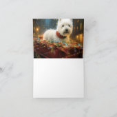 ウエストハイランドホワイトテリアクリスマスフェスティバル カード (内部)