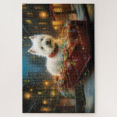 ウエストハイランドホワイトテリアクリスマスフェスティバル ジグソーパズル (縦)