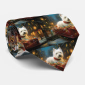 ウエストハイランドホワイトテリアクリスマスフェスティバル ネクタイ (ロール)