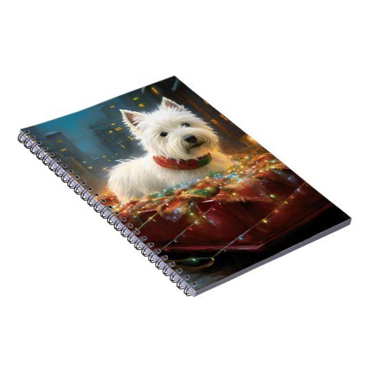ウエストハイランドホワイトテリアクリスマスフェスティバル ノートブック (右側)