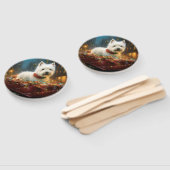 ウエストハイランドホワイトテリアクリスマスフェスティバル ハンドファン (組立なし)