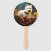 ウエストハイランドホワイトテリアクリスマスフェスティバル ハンドファン (正面)