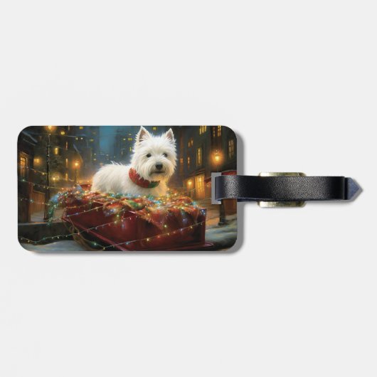 ウエストハイランドホワイトテリアクリスマスフェスティバル ラゲッジタグ (裏面横)