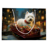 ウエストハイランドホワイトテリアクリスマスフェスティバル ラージペーパーバッグ (裏面)