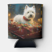 ウエストハイランドホワイトテリアクリスマスフェスティバル 缶クーラー (正面)